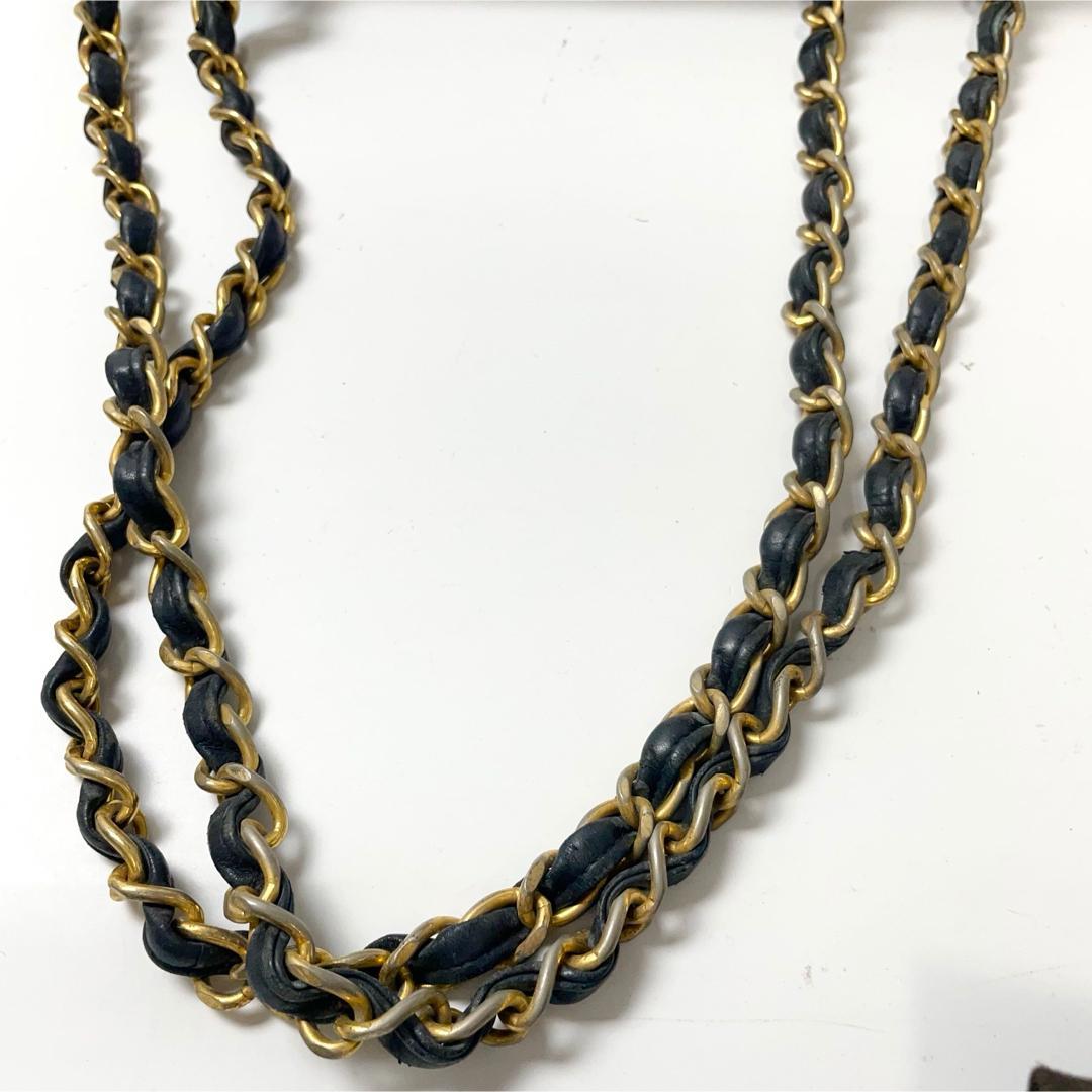 フォーキーシャネル　デカマトラッセ34 ラムスキン　ダブルチェーン