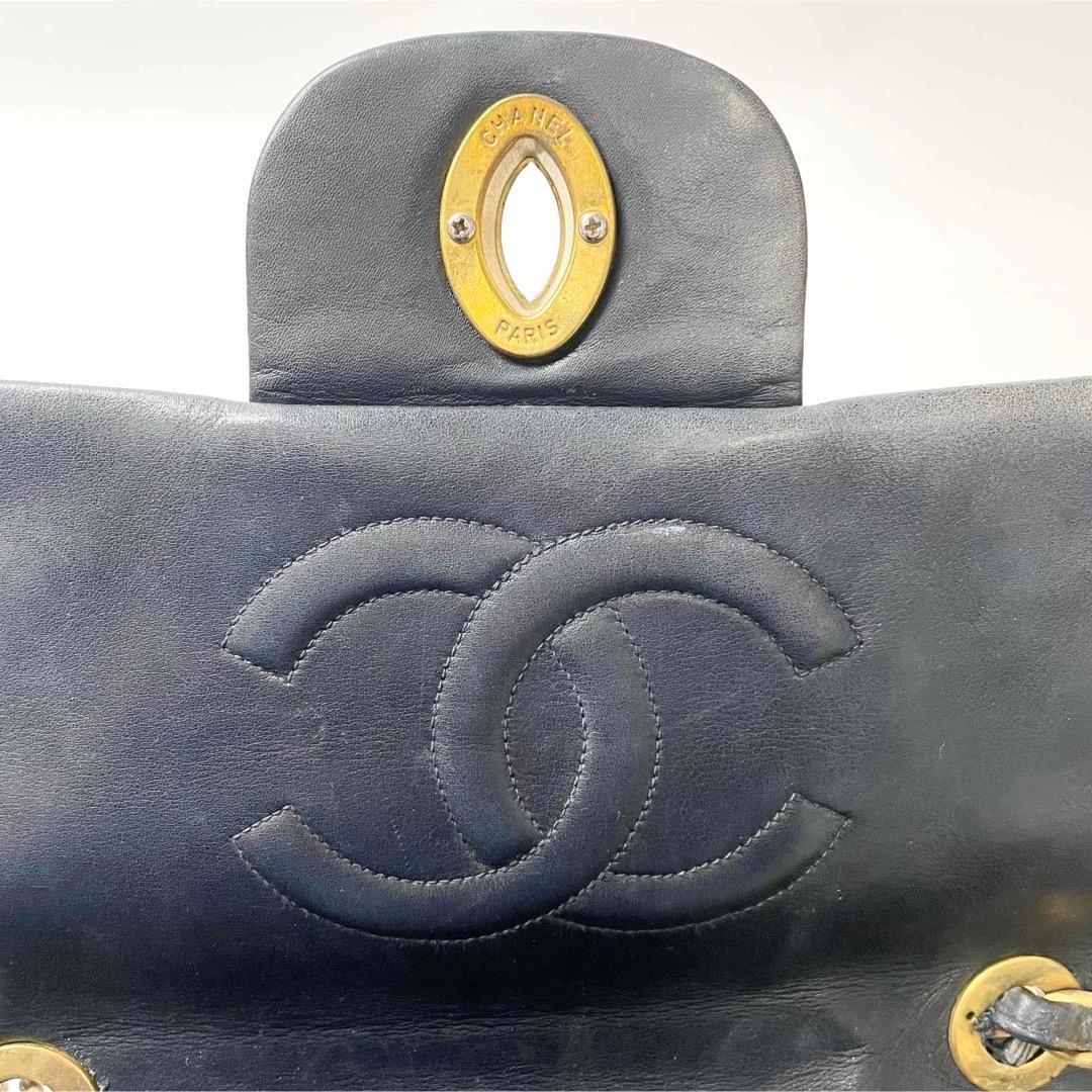 フォーキーシャネル　デカマトラッセ34 ラムスキン　ダブルチェーン