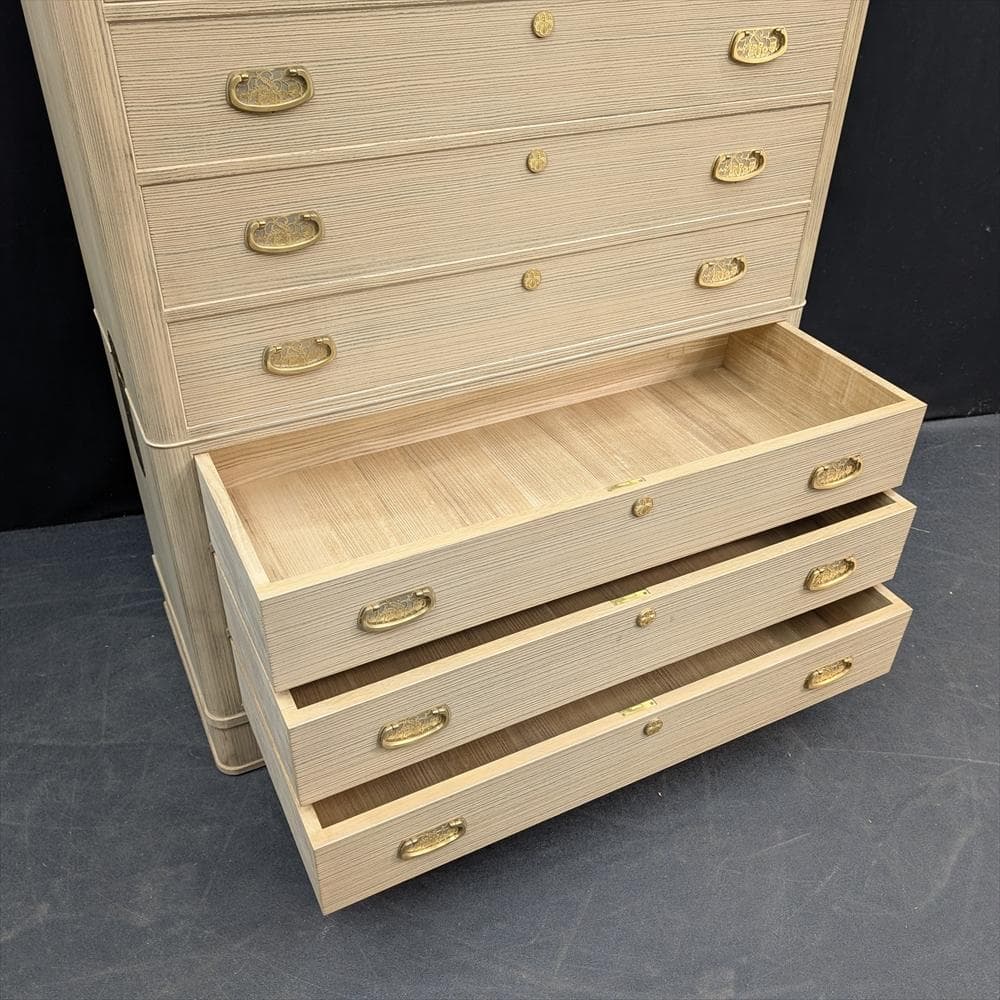 美品　総桐　桐箪笥　整理箪笥　和箪笥　箪笥　タンス　チェスト　引き出し　民藝