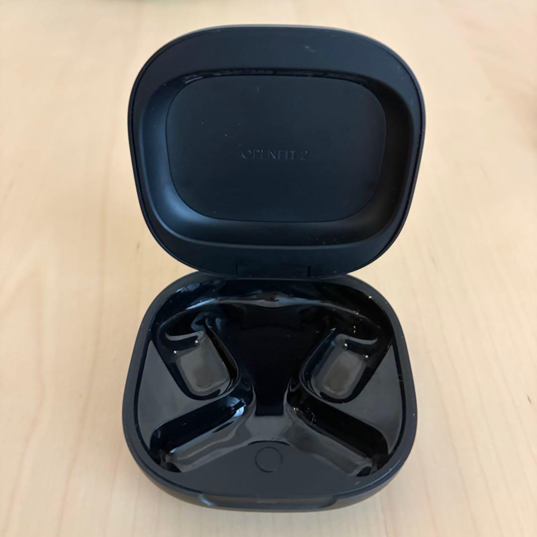 Shokz OpenFit 2 ブラック ワイヤレスイヤホン