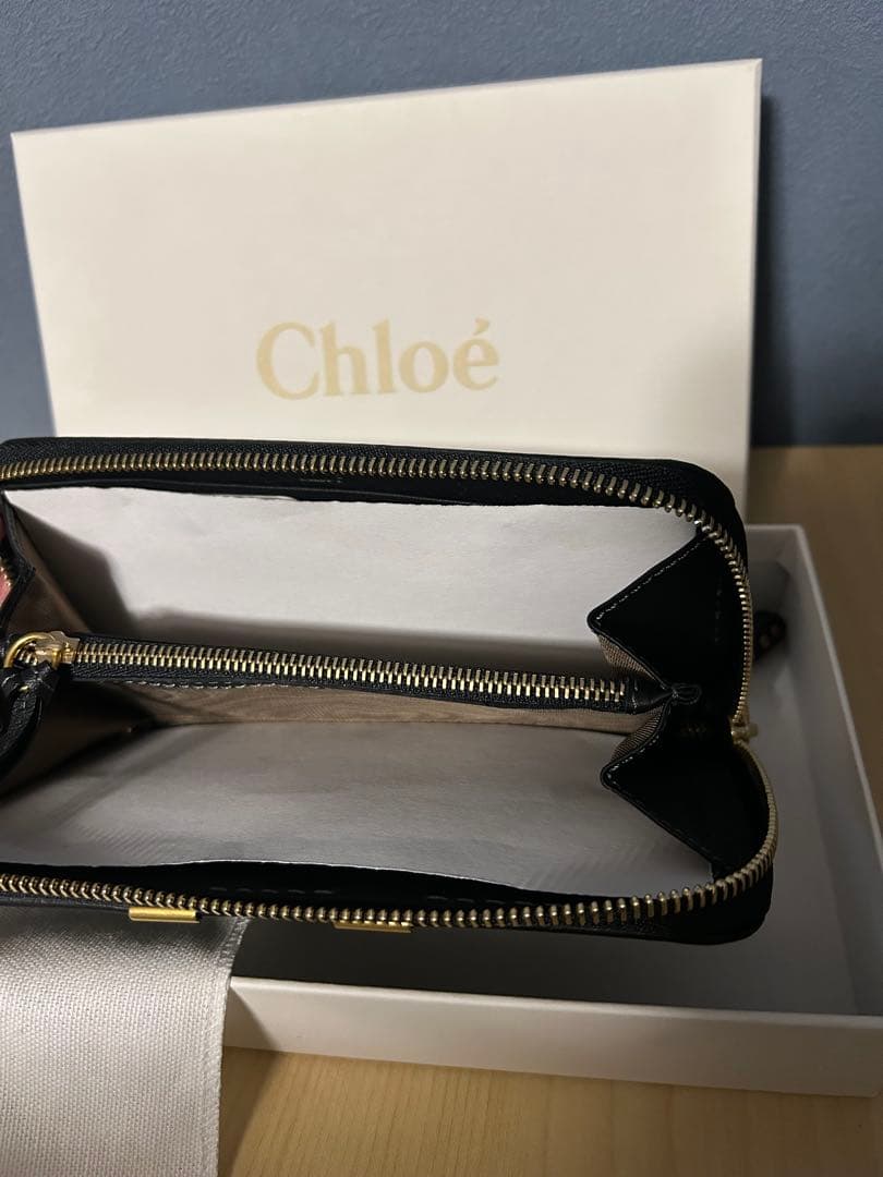 Chloé ブラック レザー 長財布