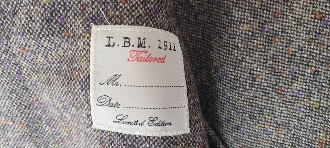 ルビアム/L.B.M1911　ツイードジャケット　極美品