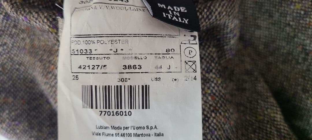 ルビアム/L.B.M1911　ツイードジャケット　極美品