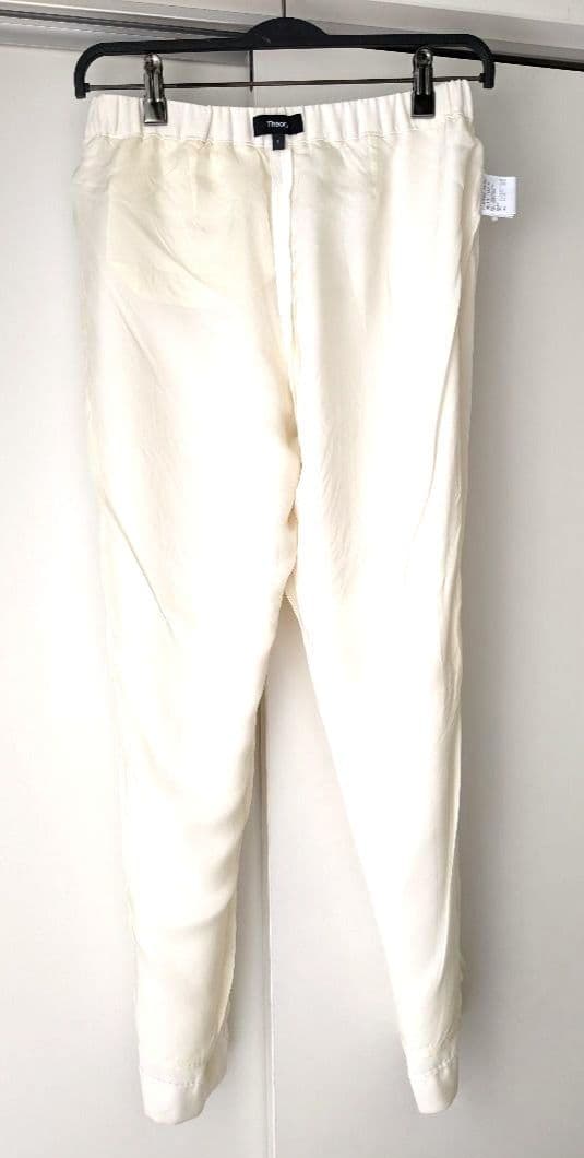 【極美品】Theory　セオリー　 トレッカ　プルオン　パンツ　ホワイト　S