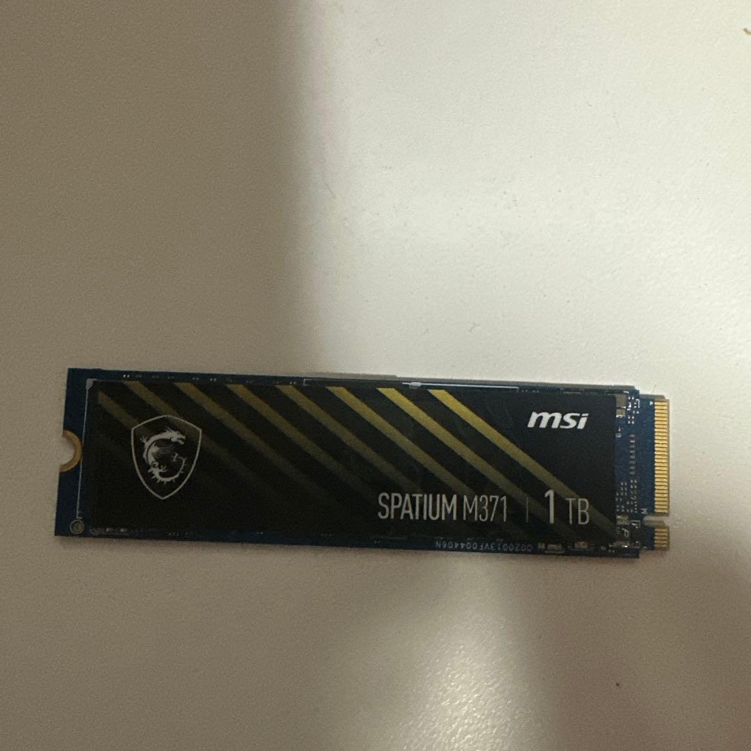 内蔵型SSD MSI SPATIUM M371 NVMe M.2 SSD 1TB