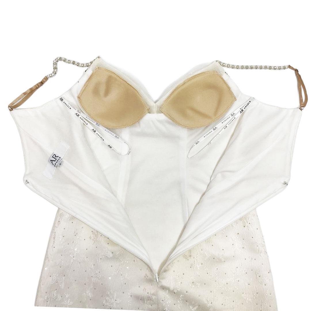 AngelR エンジェルアール パールチェーン ビジュー マイクロミニドレス