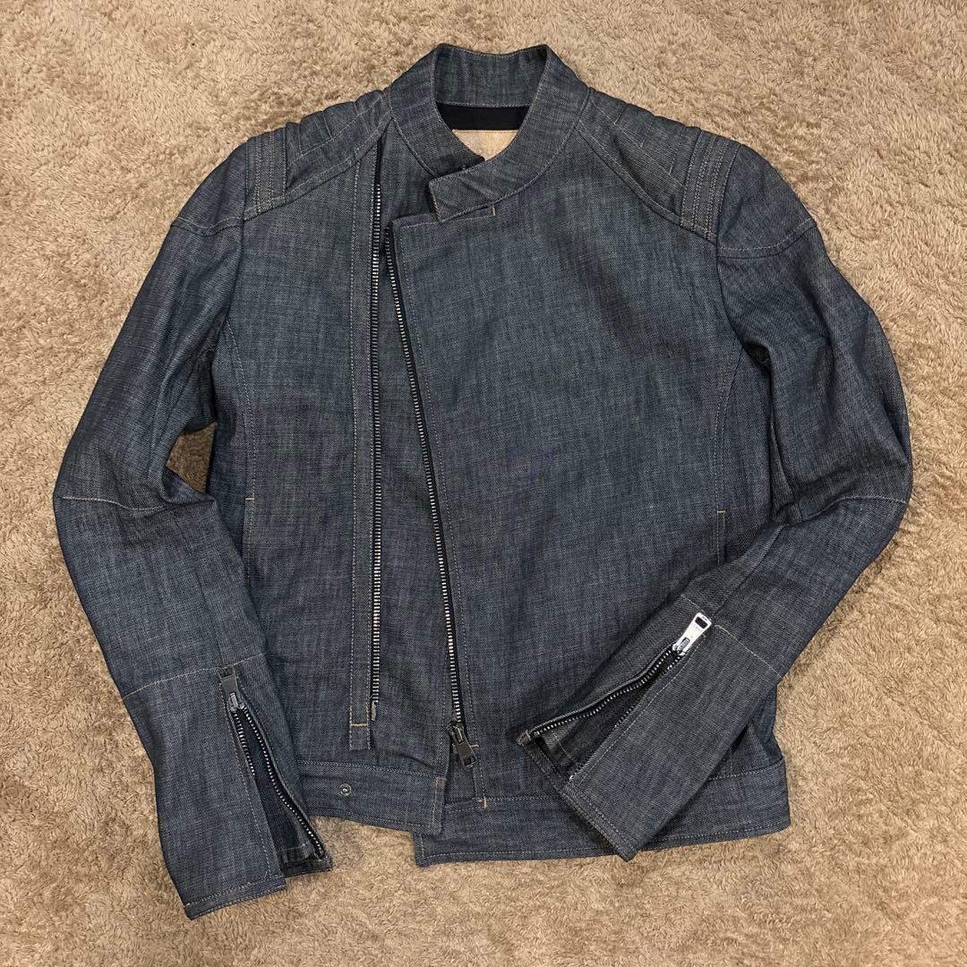 GUCCI ダークデニム ライダースジャケット