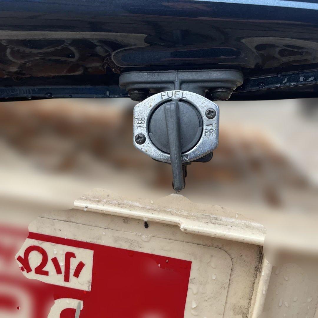 Yamaha SR400 バイクタンク 青/銀