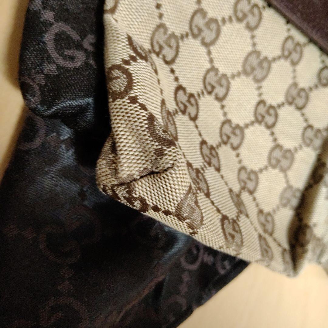 グッチ　ロゴ型押し　GGキャンバス 　ウエストポーチ