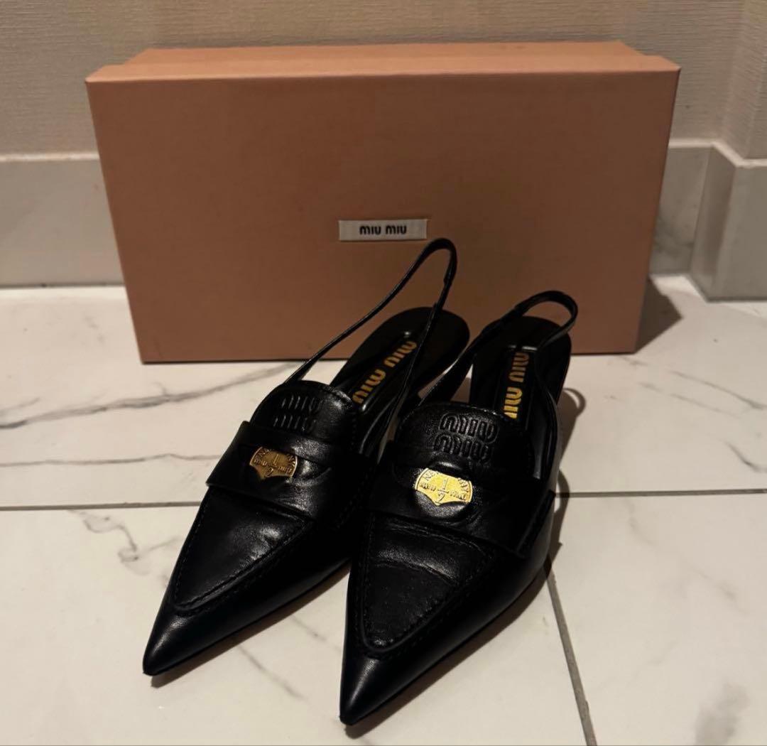 専用　MIU MIU SLINGBACK PUMPS パンプス