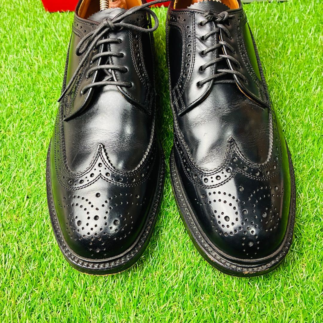 【極美品】REGAL 革靴 ウィングチップ 外羽根 厚底 メダリオン 25½