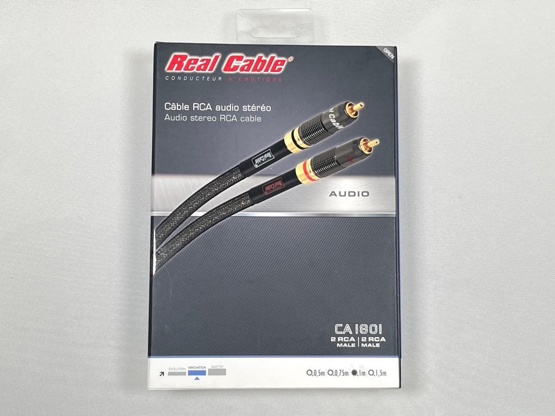 新品 REAL CABLE RCAケーブル 1.0m CA 1801/1.0
