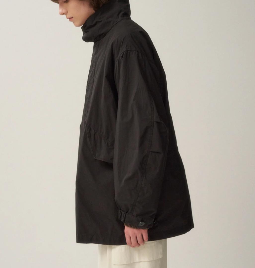 【美品】エイトン エアーウェザーショートモッズコートメンズ 黒