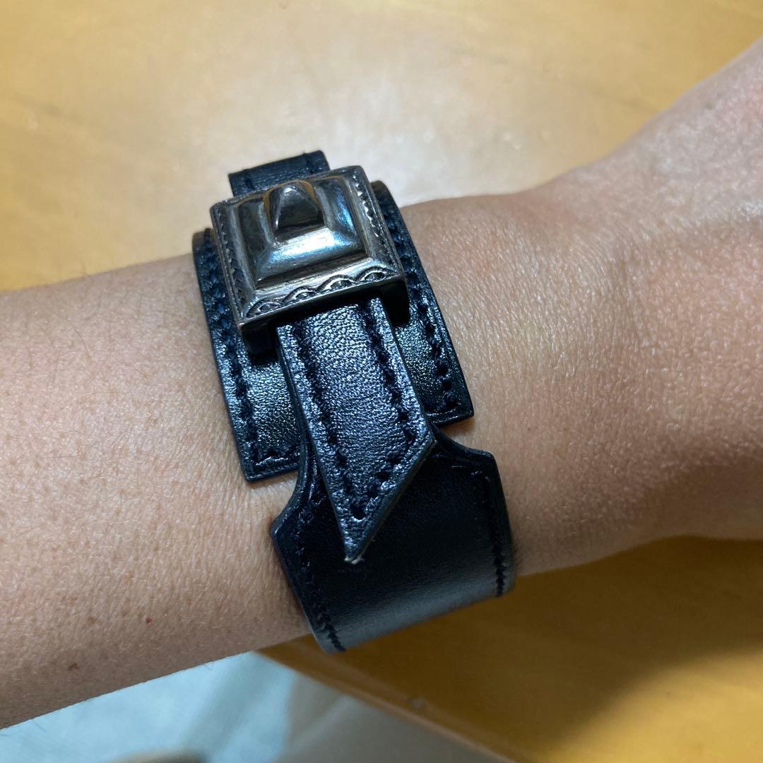 最終値下げ！エルメス　革ブレスバングル