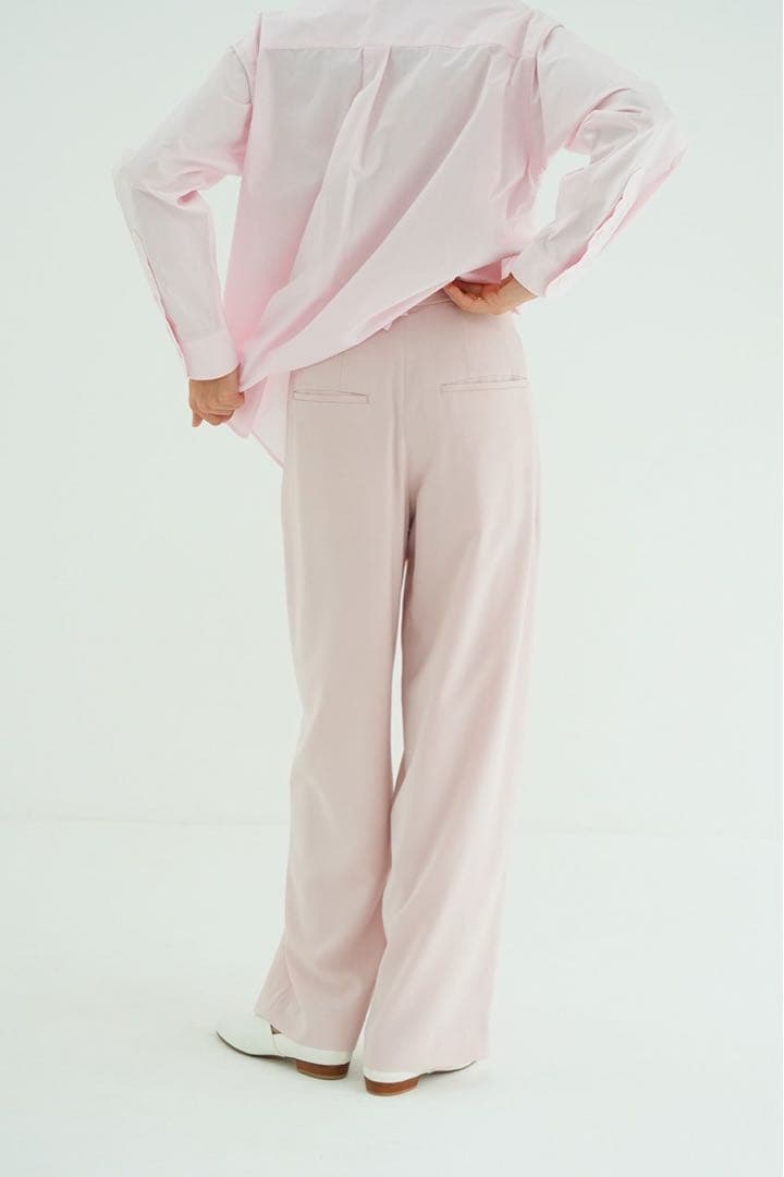 パンツ CLANE BASIC TUCK PANTS