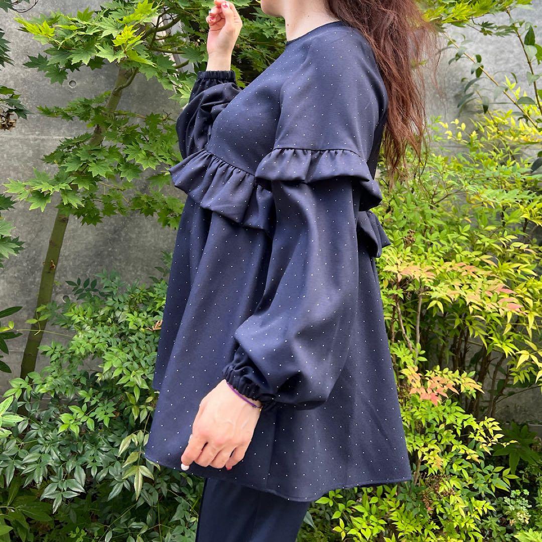 SONO ❤︎ リズミカルDOTチュニックブラウス