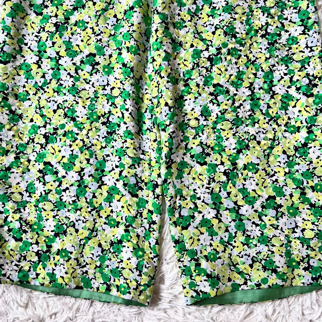 BLAMINK ブラミンク シルク 花柄 ドロスト パンツ