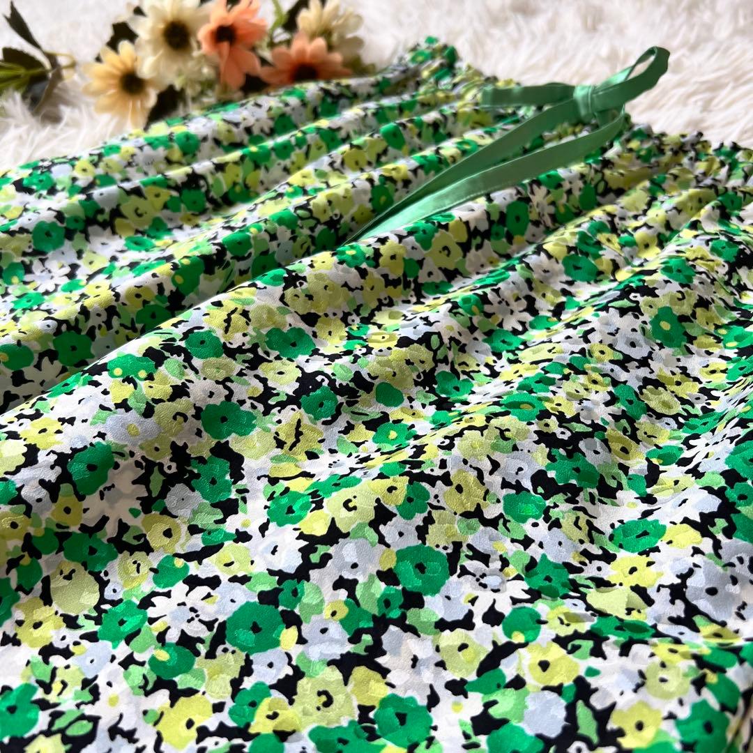 BLAMINK ブラミンク シルク 花柄 ドロスト パンツ