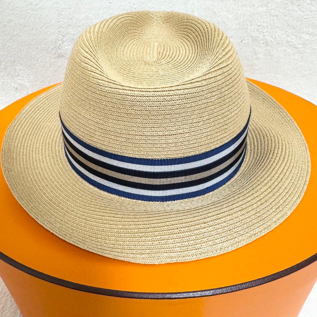 【未使用品】HERMES エルメス 麦わら帽子 ハット ペーパー 正規品