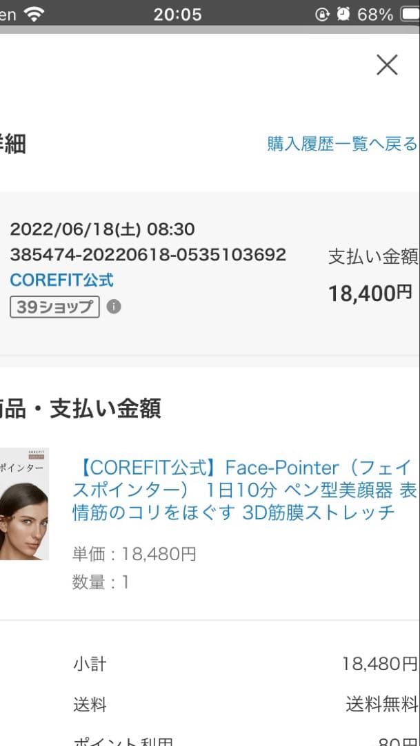COREFIT The FACE POINTER フェイスポインター