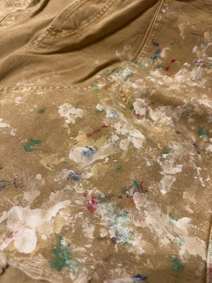 パンツ Herill Splash Painterpants brown duck