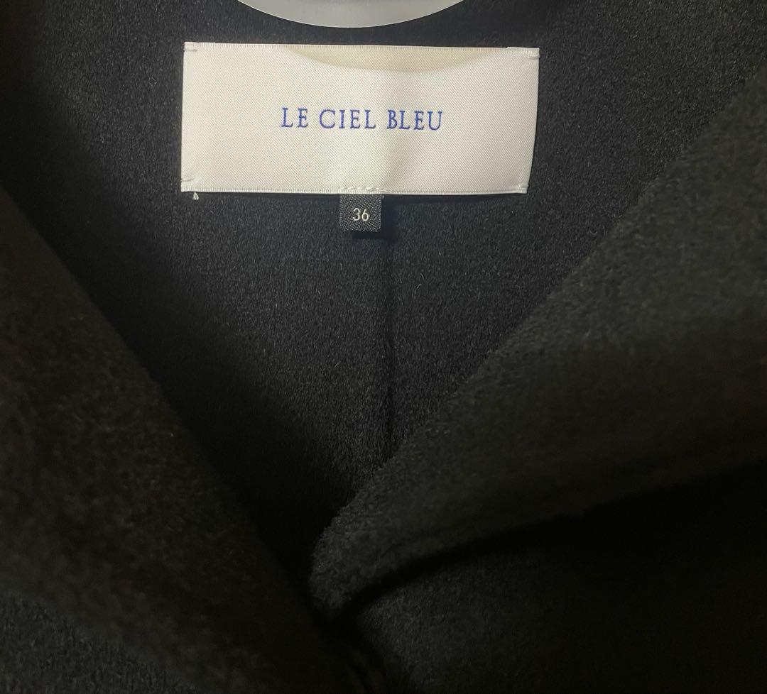 LE CIEL BLEU ルシェルブルー ダブルフェイススカーフウールコート