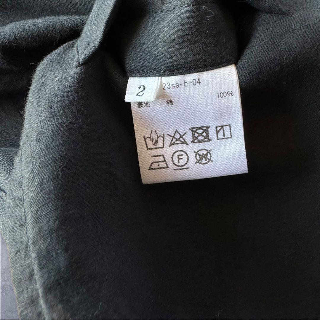 khoki 23SS アシンメトリーデザインベスト　サイズ2 ブラック