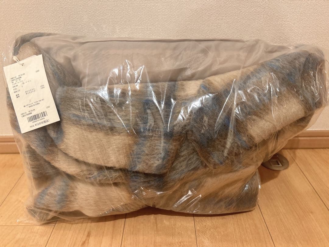 【新品&送料込み定価以下】loin nuit シャギーコート ベージュ