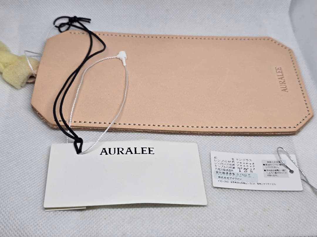 AURALEE ブラウン オーバルサングラス 49-22-146
