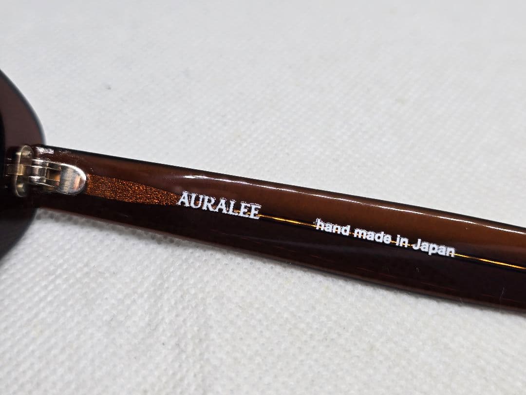 AURALEE ブラウン オーバルサングラス 49-22-146