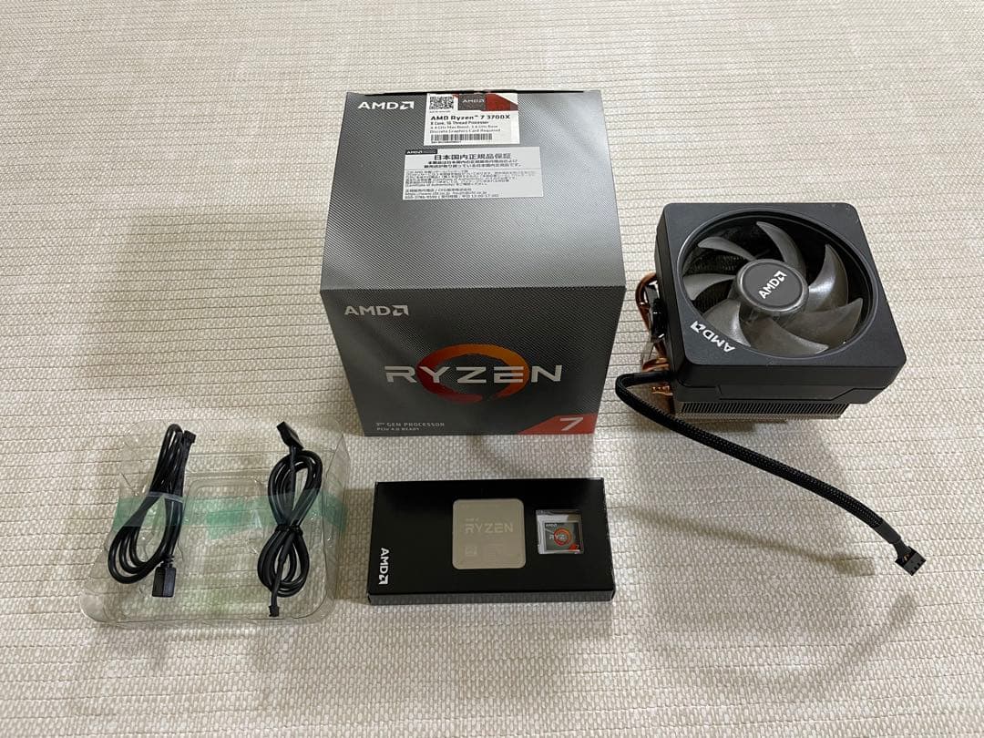 AMD Ryzen 7 3700X CPU + クーラー