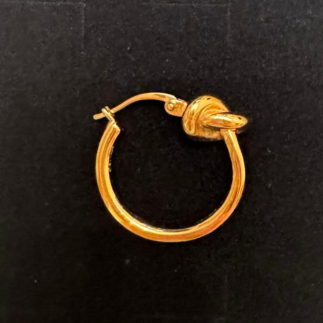 CELINE ノット スモールフープ ピアス　片耳