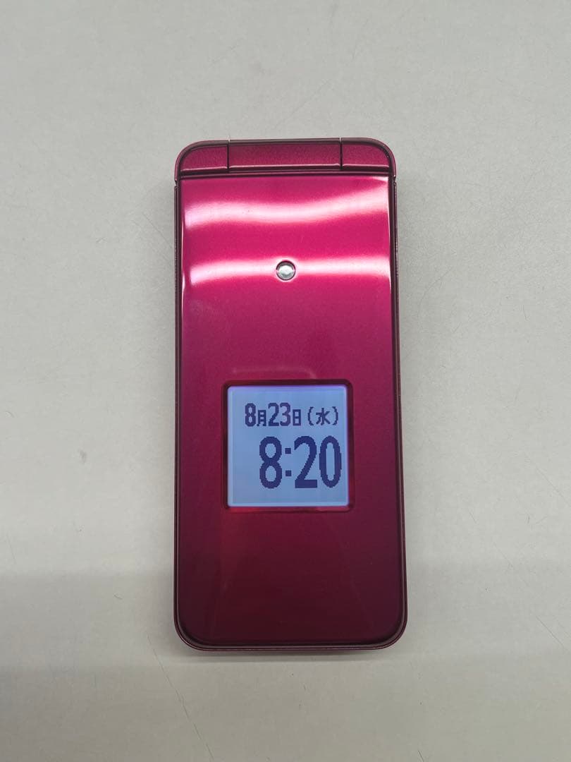 W5J605◆ かんたんケータイ ライト SIMフリー KYF43 ワインレッド