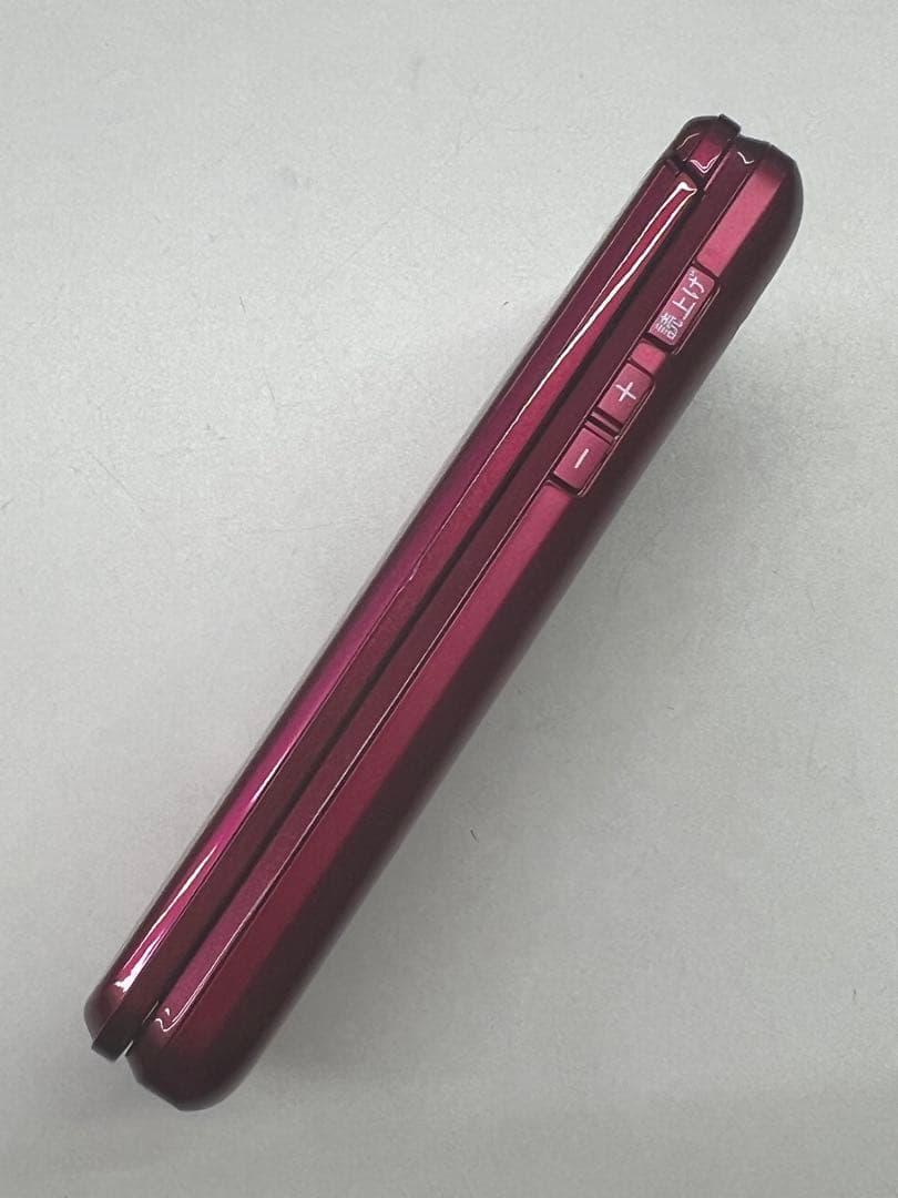 W5J605◆ かんたんケータイ ライト SIMフリー KYF43 ワインレッド