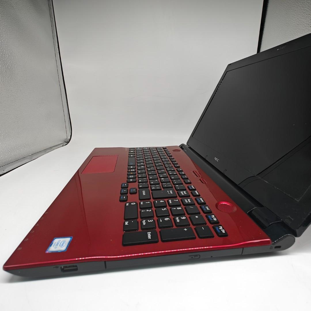 【LAVIE】NEC 高性能i7 SSD256GB 8GB レッド ノートPC