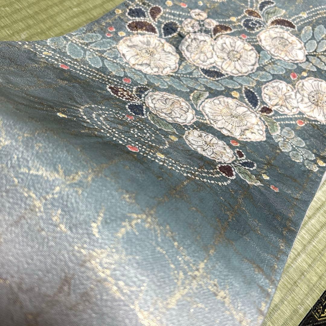 正絹　袋帯　【辻ヶ花】