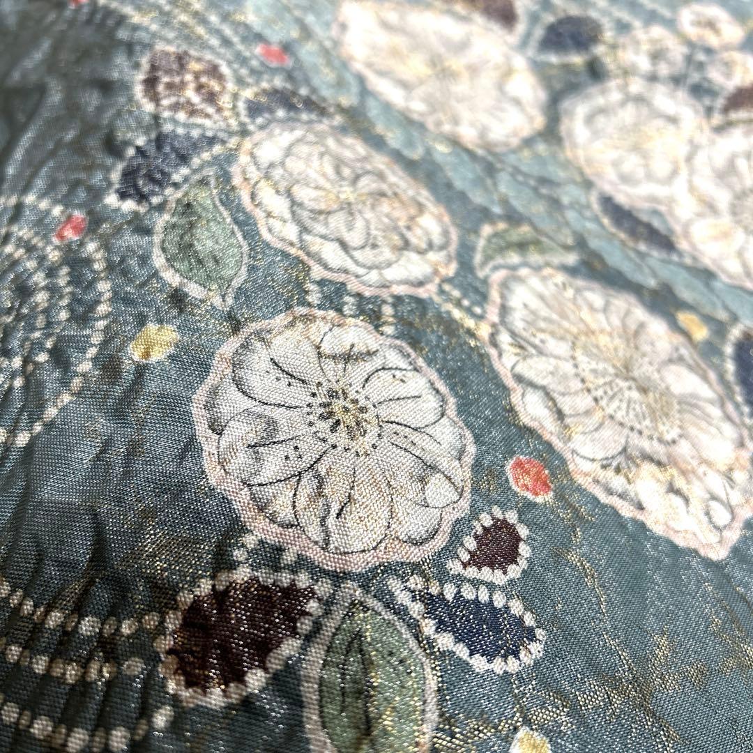 正絹　袋帯　【辻ヶ花】