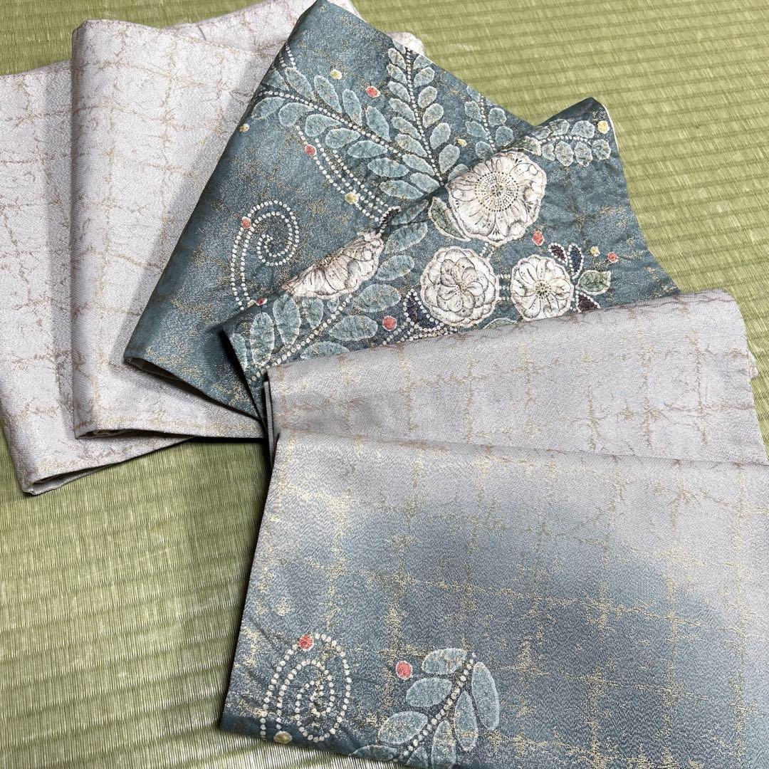 正絹　袋帯　【辻ヶ花】