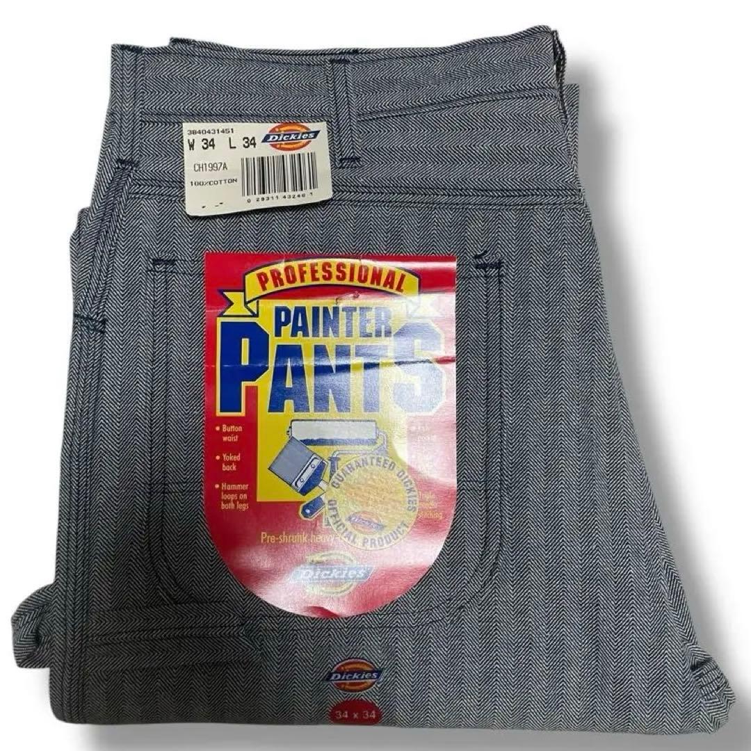 80s デッドストック dickeys ディッキーズ HBT ペインターパンツ