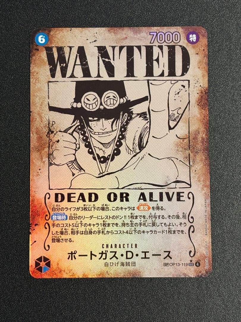 ポートガス・D・エース：手配書 SEC-SPC
