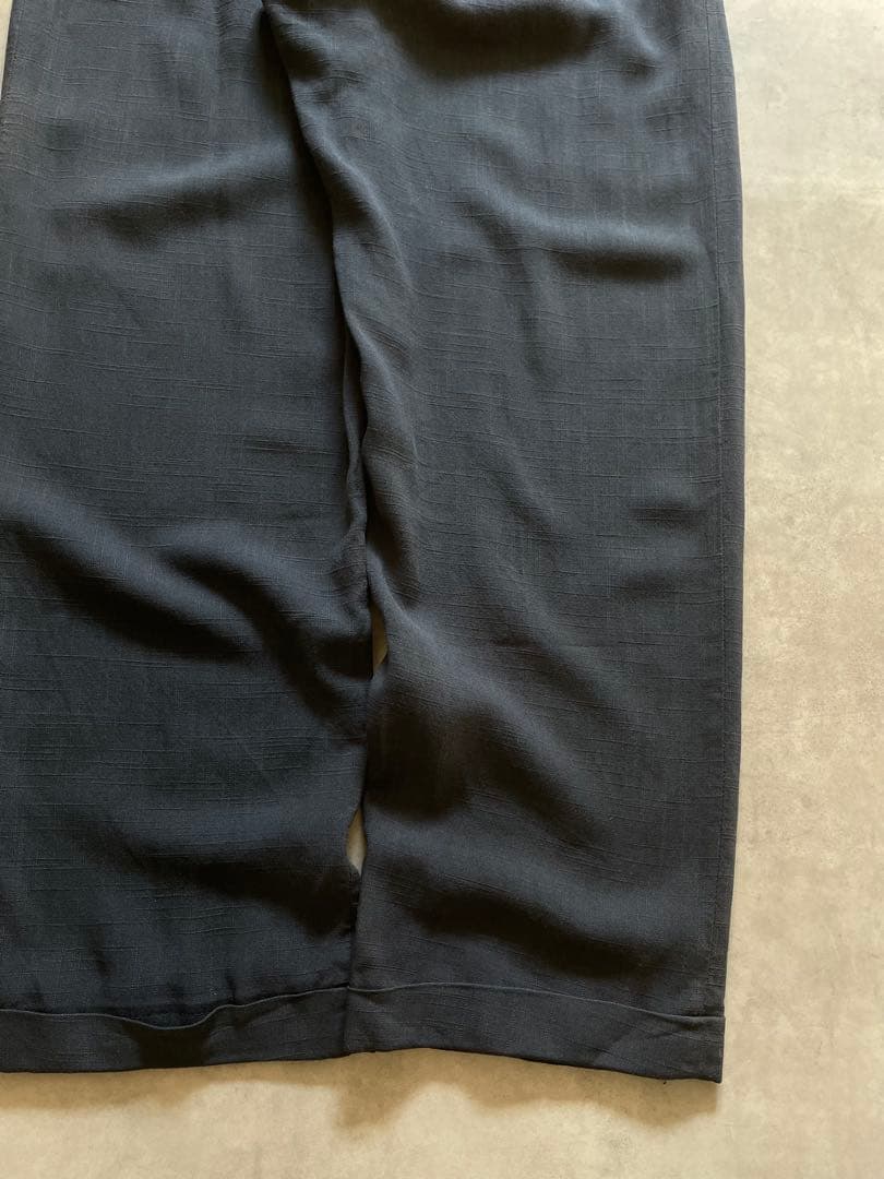 古*◯様 極太 50s リネン スラックス ネップ ギャバ ロカビリー