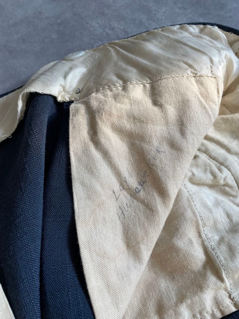 古*◯様 極太 50s リネン スラックス ネップ ギャバ ロカビリー