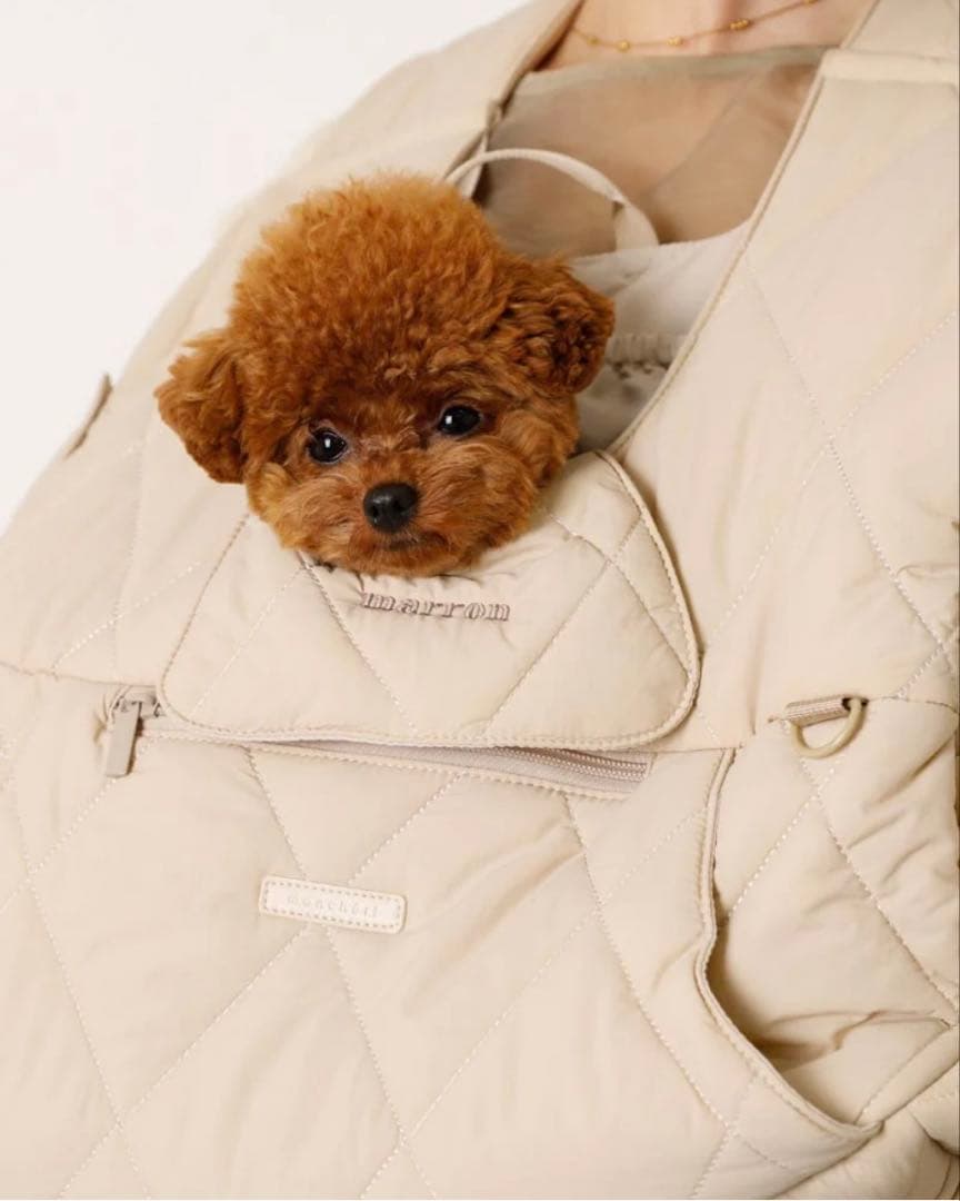 モンシェリ キルティングメッシュ付きフロントリュック M