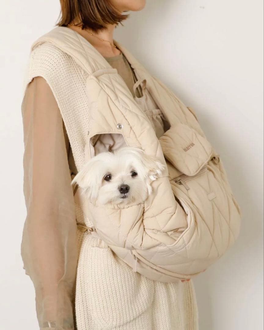 モンシェリ キルティングメッシュ付きフロントリュック M