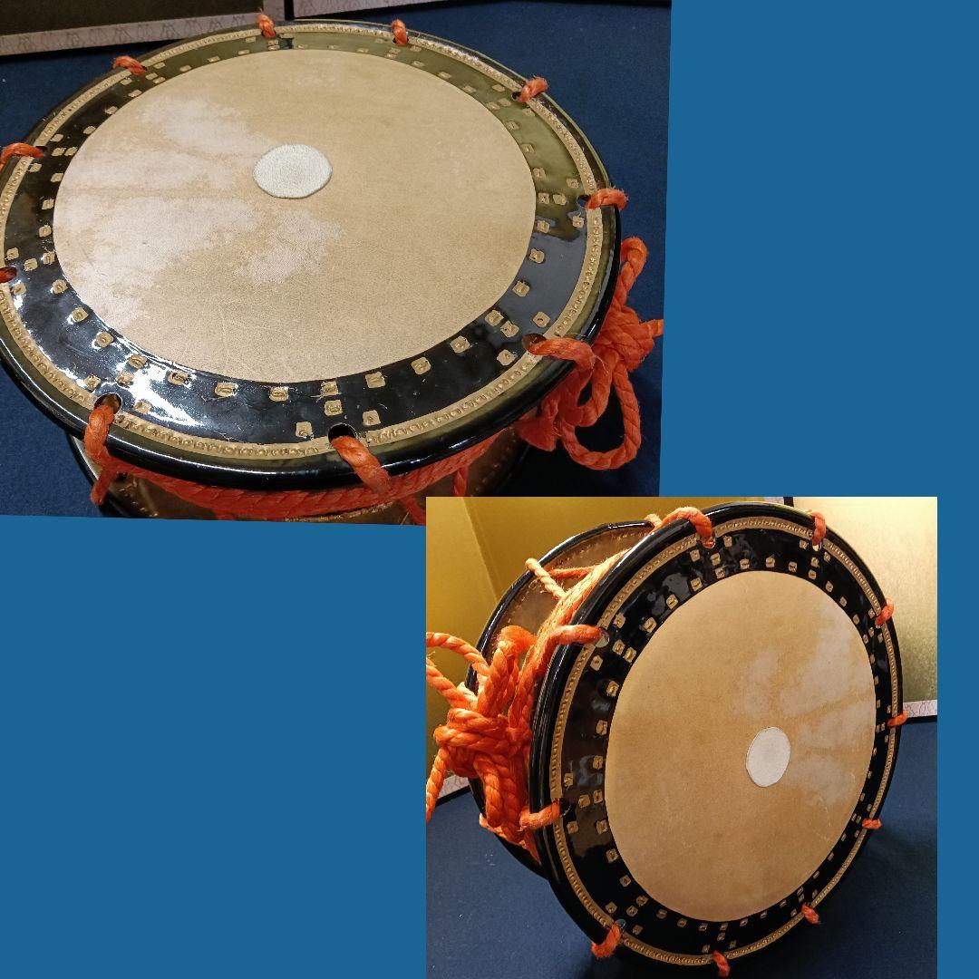 タカユウ和太鼓 台座透かし彫 組み立 和楽器 打楽径36cm 良音AJ81