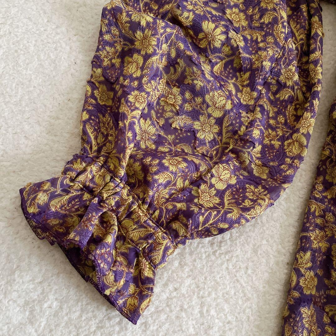 intimite アンティミテ カット ジャガード プリント ワンピース 総柄