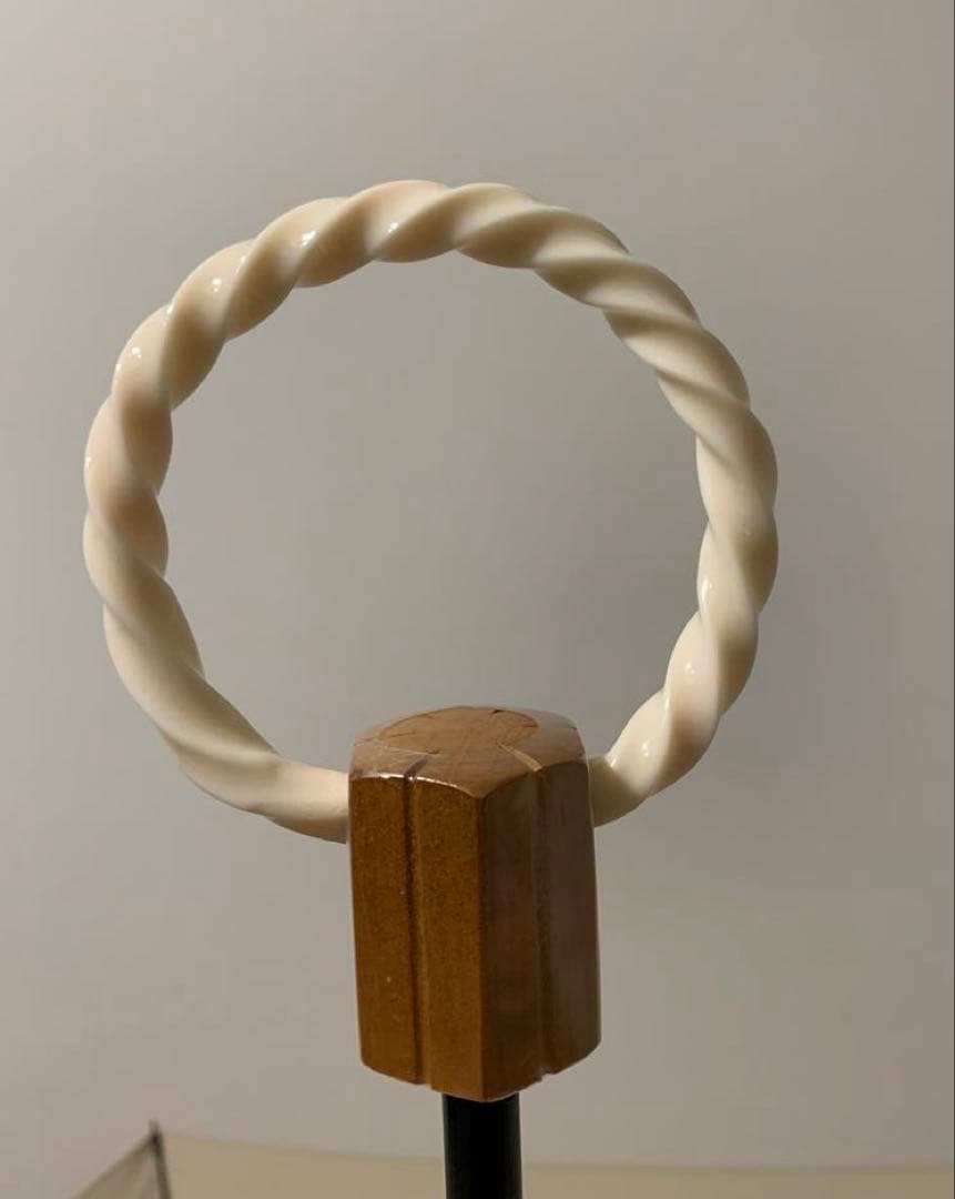 【大森商店】晴雨兼用ムジ 50cm折 アイボリー