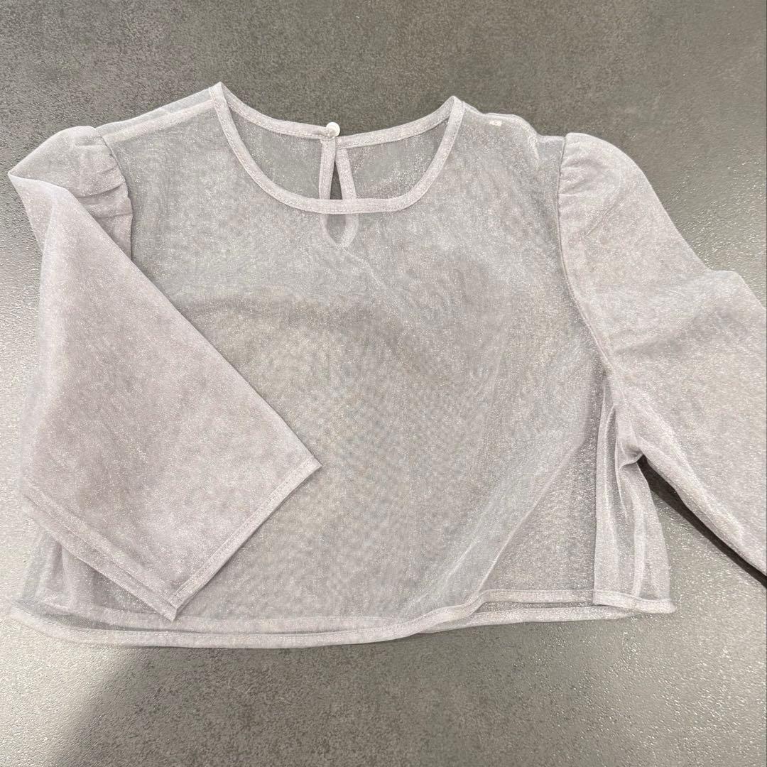 leja オケージョンドレス　グレー　ブルー　水色　パール