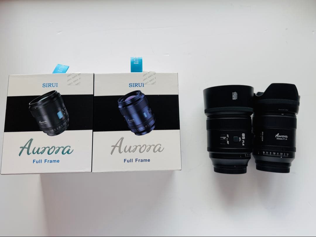 sirui aurora 85mm f1.4 35mm f1.4 Eマウント
