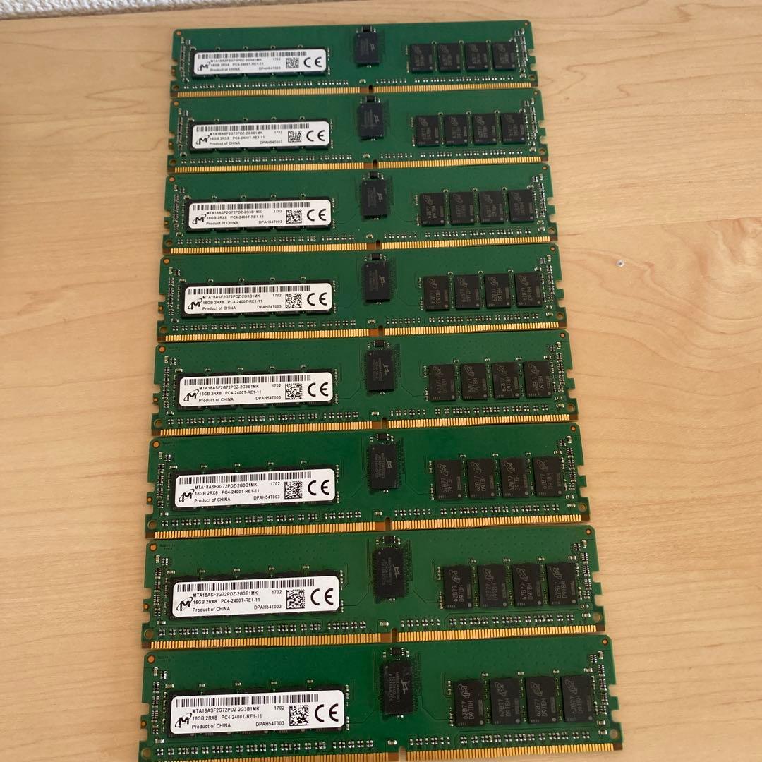 m*o様 メモリー 16GB 2RX8 PC4-2400T-RE1-11/8枚